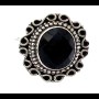 Bijoux indiens - Bague Onyx - Bague indienne en argent