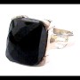 Bijoux indiens - Bague Onyx - Bague indienne en argent