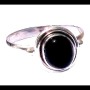 Bijoux indiens - Bague Onyx - Bague indienne en argent