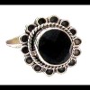Bijoux indiens - Bague Onyx - Bague indienne en argent