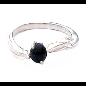 Bijoux indiens - Bague Onyx - Bague indienne en argent