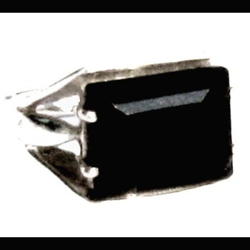 Bijoux indiens - Bague Onyx - Bague indienne en argent