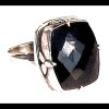 Bijoux indiens - Bague Onyx - Bague indienne en argent