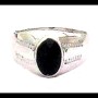 Bijoux indiens - Bague Onyx - Bague indienne en argent