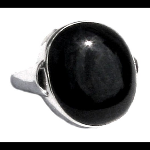 Bijoux indiens - Bague Onyx - Bague indienne en argent