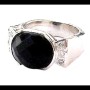 Bijoux indiens - Bague Onyx - Bague indienne en argent