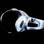 Bague argent rhodié Onyx naturelle