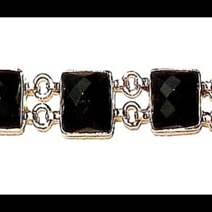 Bijoux indiens - Bracelet Onyx - Bracelet indien en argent