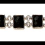 Bijoux indiens - Bracelet Onyx - Bracelet indien en argent