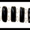 Bijoux indiens - Bracelet Onyx - Bracelet indien en argent