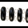 Bijoux indiens - Bracelet Onyx - Bracelet indien en argent
