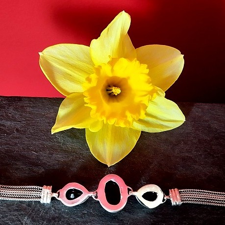 Bijoux indiens - Bracelet Onyx - Bracelet indien en argent