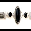 Bijoux indiens - Bracelet Onyx - Bracelet indien en argent