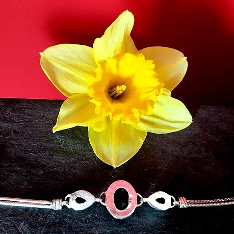 Bijoux indiens - Bracelet Onyx - Bracelet indien en argent