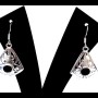 Bijoux Onyx argent - Boucles d'Oreilles indiennes Onyx
