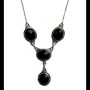 Bijoux indiens - Collier Onyx - Collier indien en argent