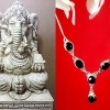 Bijoux indiens - Collier Onyx - Collier indien en argent