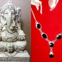 Bijoux indiens - Collier Onyx - Collier indien en argent