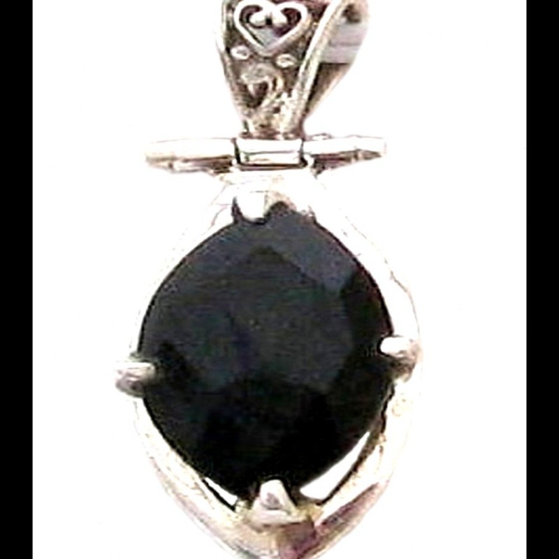 Pendentif artisanal de l’inde – Bijoux argent massif et onyx naturelle