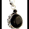 Pendentif argent et onyx – Bijoux indiens artisanaux
