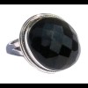 Bijoux indiens - Bague Onyx - Bague indienne en argent