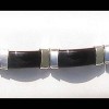 Bijoux indiens - Bracelet Onyx - Bracelet indien en argent