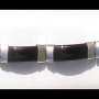 Bijoux indiens - Bracelet Onyx - Bracelet indien en argent