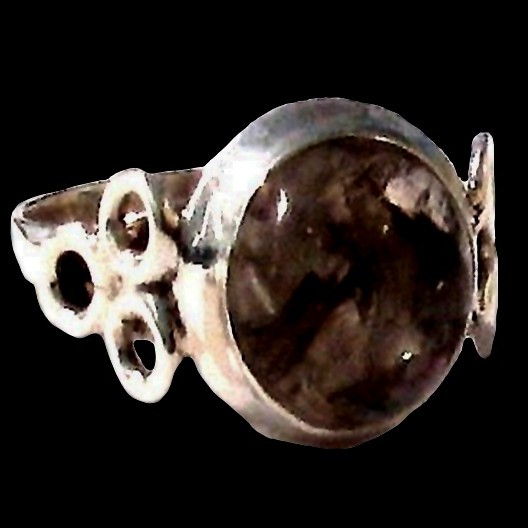 Bague argent Quartz Rutile - Bague indienne - Bijoux indiens