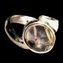Bague argent Quartz Rutile - Bague indienne - Bijoux indiens