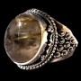 Bague argent Quartz Rutile - Bague indienne - Bijoux indiens