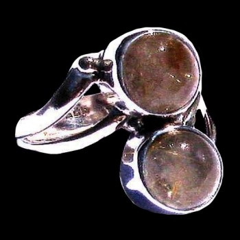 Bague argent Quartz Rutile - Bague indienne - Bijoux indiens