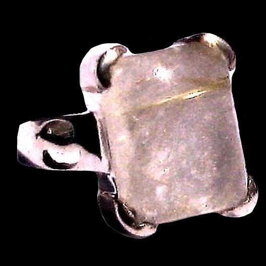 Bague argent Quartz Rutile - Bague indienne - Bijoux indiens