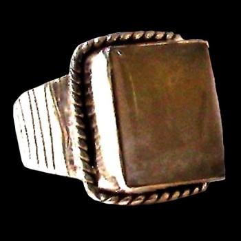 Bague argent Quartz Rutile - Bague indienne - Bijoux indiens