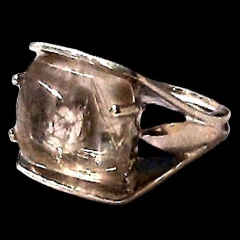 Bague argent Quartz Rutile - Bague indienne - Bijoux indiens