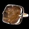 Bague argent Quartz Rutile - Bague indienne - Bijoux indiens