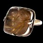 Bague argent Quartz Rutile - Bague indienne - Bijoux indiens
