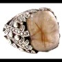 Bague argent Quartz Rutile - Bague indienne - Bijoux indiens
