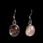 Bijoux indiens - Boucles d'Oreilles indiennes Quartz Rutile