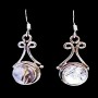 Bijoux indiens - Boucles d'Oreilles indiennes Quartz Rutile