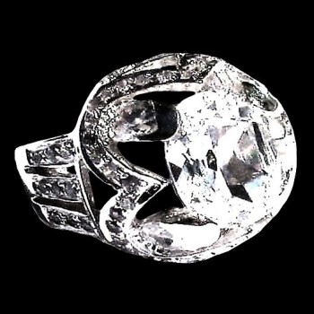 Bijoux indiens - Création Bague Quartz Blanc