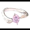 Quartz Rose - Bijoux indiens - Bague indienne en argent