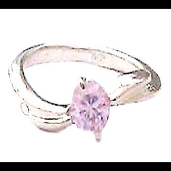Quartz Rose - Bijoux indiens - Bague indienne en argent