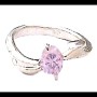Quartz Rose - Bijoux indiens - Bague indienne en argent