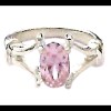Quartz Rose - Bijoux indiens - Bague indienne en argent