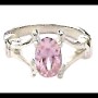 Quartz Rose - Bijoux indiens - Bague indienne en argent