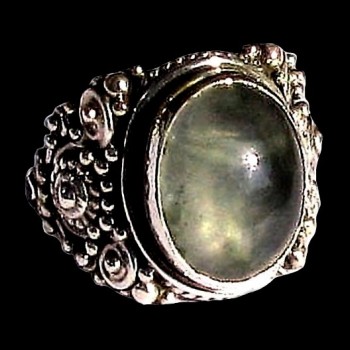 Quartz - Bijoux indiens - Bague indienne en argent