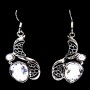 Quartz - Boucles d'Oreilles argent - Bijoux Inde
