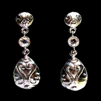 Bijoux indiens - Boucles d'Oreilles indiennes Quartz