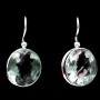 Quartz - Boucles d'Oreilles argent - Bijoux Inde