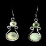 Bijoux indiens - Boucles d'Oreilles indiennes Quartz vert